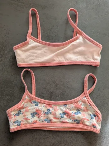 Lot de 2 brassières tex