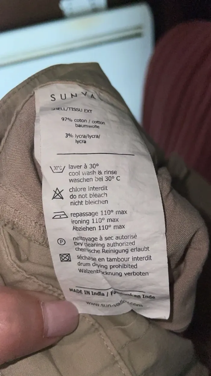 Short femme Sun Valley sable taille 36 avec ceinture tressée - Parfait été - photo numéro 4