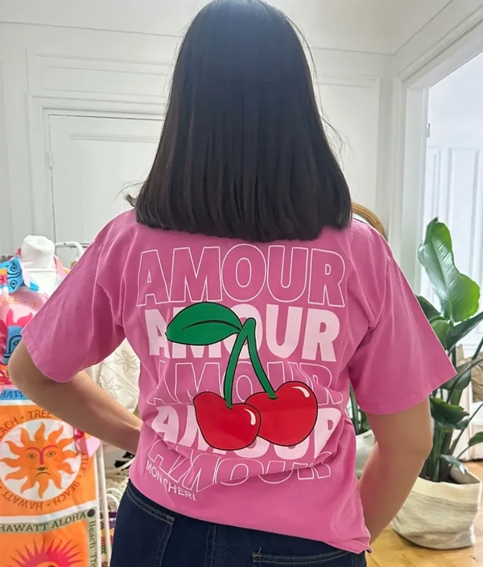 T-shirt rose - photo numéro 2