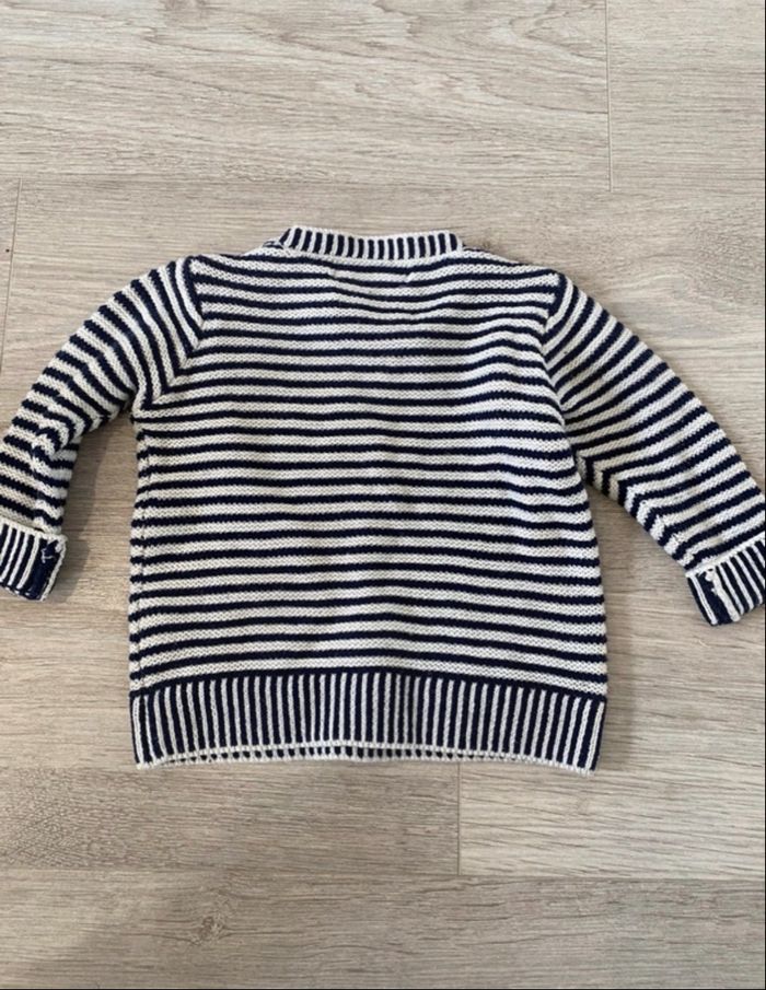 Pull manches longues col rond rayures horizontales - photo numéro 3