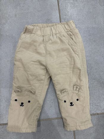 Pantalon velours ours
