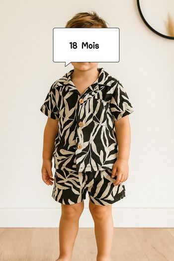 Magnifique ensemble chemise short