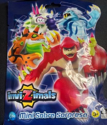 Lot de 5 petites pochettes Invizimals mini surprise