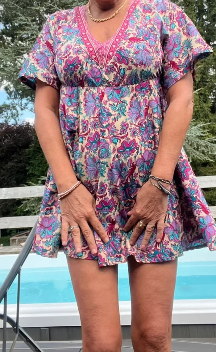 Jolie robe fluide plage ou ville ipanima taille s-m tbeg - photo numéro 5