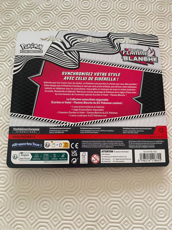 Lot de 2 tripack EV10.5 - foudre noire/flamme blanche- ev10.5 - Pokemon - EV 10.5 - neuf et scellés - photo numéro 6