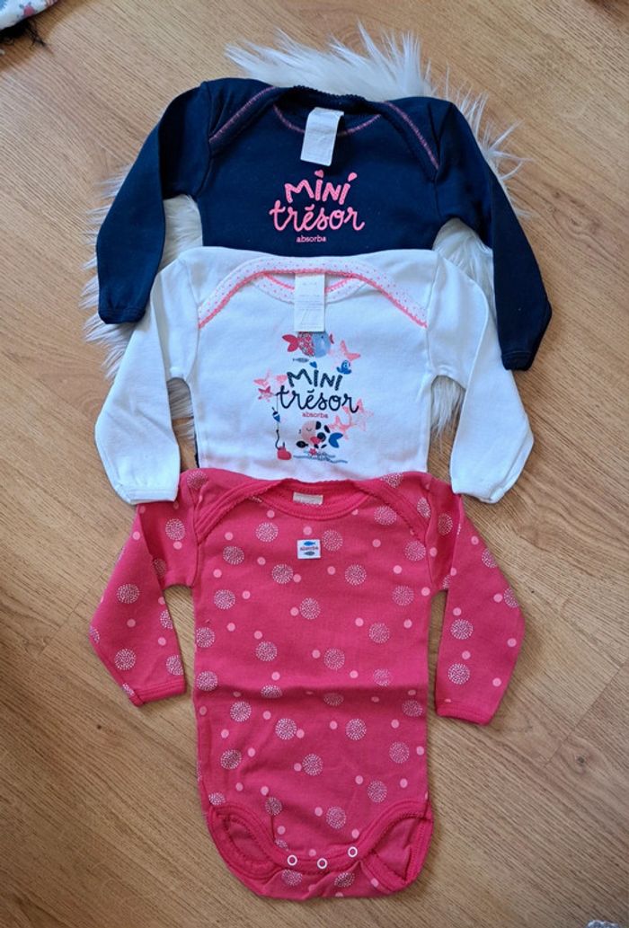 lot bodies absorba 9mois 👶 - photo numéro 3