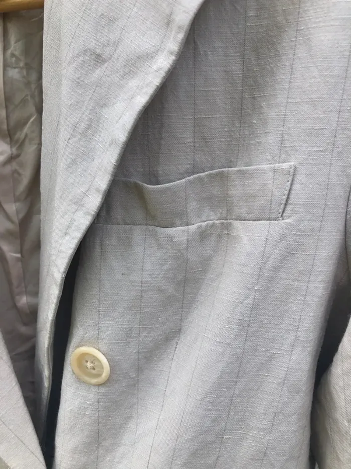 Blazer Beige Lauren Ralph Lauren en Soie et Lin - Taille S Femme - photo numéro 10