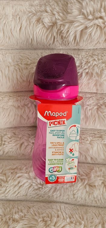 Gourde anti fuite Maped rose Neuf 