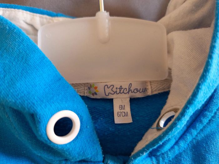 Lot gilets zippé à capuche 6 mois - photo numéro 5