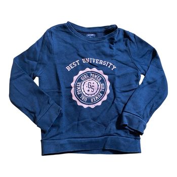 Kiabi sweat-shirt University bleu/rose Taille 5 ans
