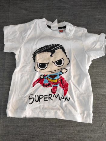 Tee-shirt manches courtes Superman 6-9 mois 74 cm