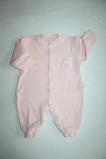 Pyjama rose clair Albimini 3 mois