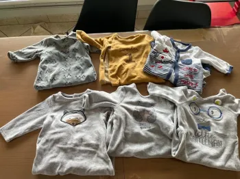 Lot hivers 6 pyjamas garçon 6 mois