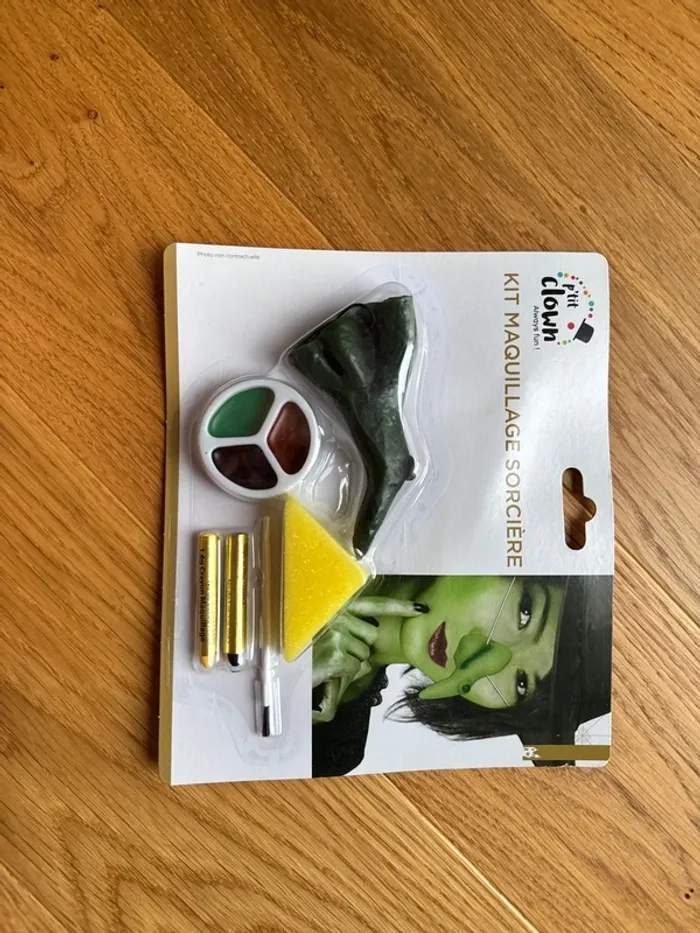 Kit, maquillage, sorcière, Halloween