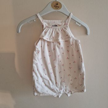 Barboteuse 3 mois abricot