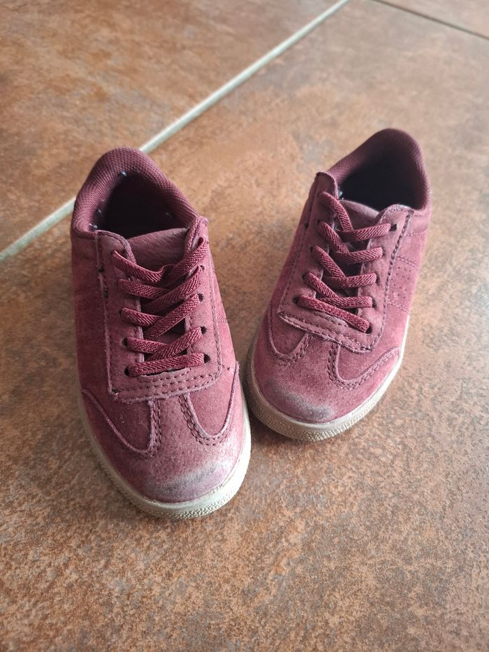 Baskets bordeaux T.24