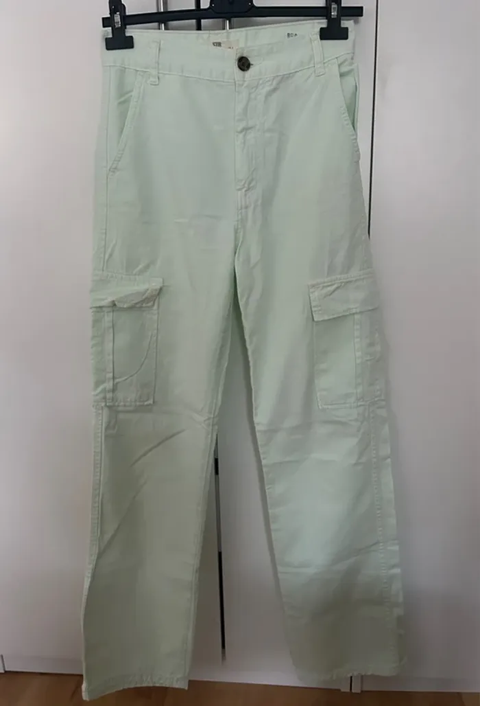Pantalon cargo taille haute - photo numéro 2