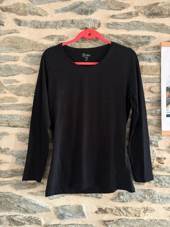T-shirt noir basique taille  XL