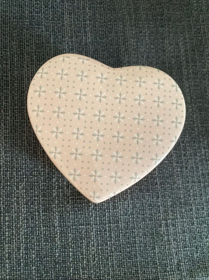 Boite à bijoux coeur rose en céramique Gifi - photo numéro 2