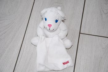 Doudou mouchoir CERZA Tigre Blanc Eco 6 Education & Conservation