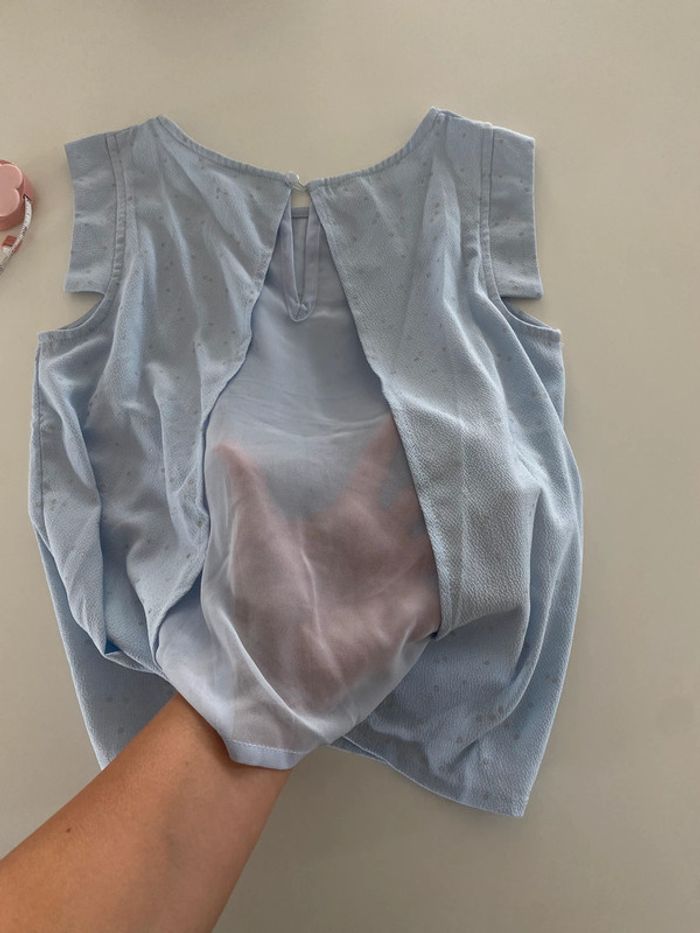 Top débardeur bleu clair 8 ans - photo numéro 4