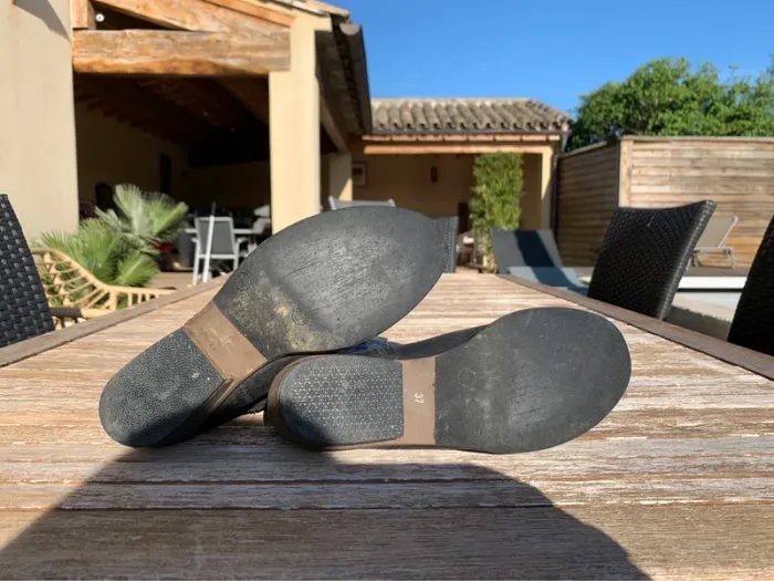 Bottes souples en cuir noir Minelli taille 37 - photo numéro 6