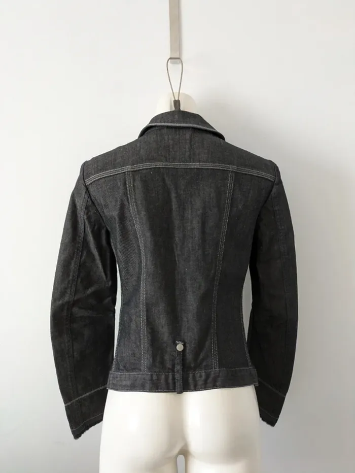 Veste en jean brodée - Marithé + François Girbaud - taille XS - photo numéro 5