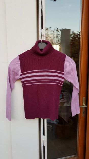 Pull col roulé fille JMS - T. 6/8 ans