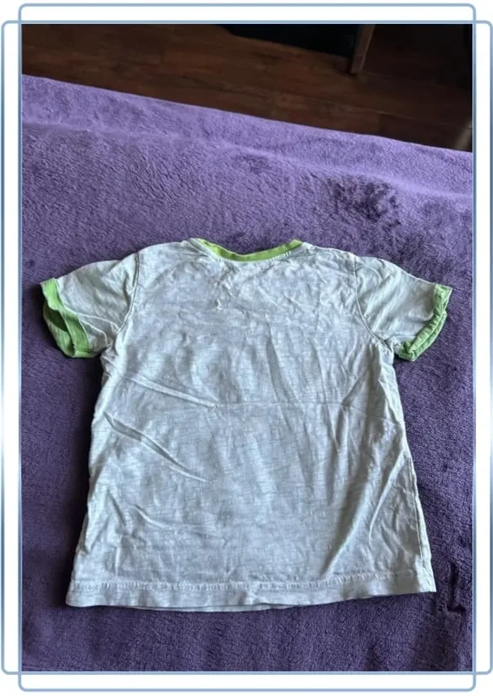 T-shirt manches courtes garcon vert clair thème moto et aventure My Chicco taille 4 ans - photo numéro 3