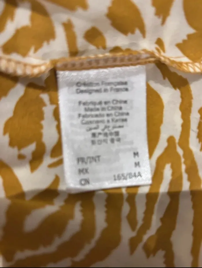 Top portefeuille jaune imprimé Etam - Neuf - T38 (M) - photo numéro 7
