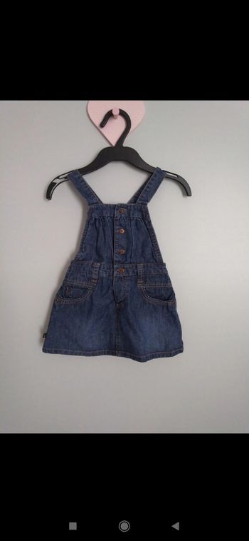 Robe salopette jean Obaïbi 12 mois