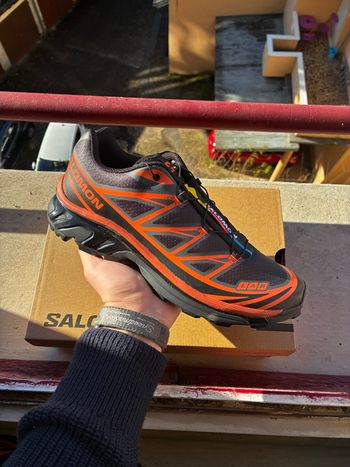 Salomon XT-6 Advanced Asphalt / Black / Red Orange - Taille 44 - Neuves