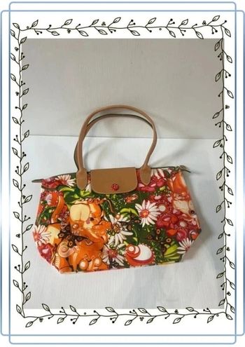Sac Longchamp Modèle Garden Foo En toile de coton