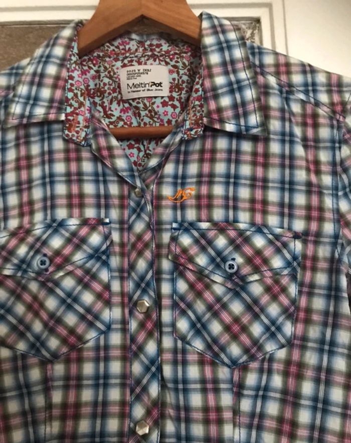 Chemise femme marque Meltin’Pot neuve avec étiquette taille XS - photo numéro 3