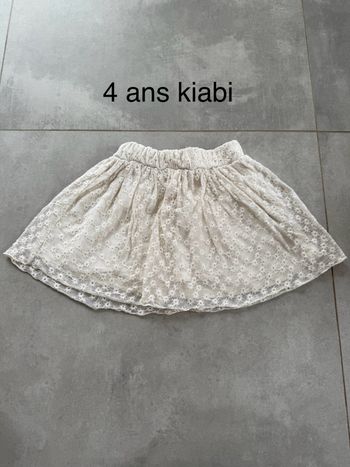 Jupe 4 ans kiabi écru