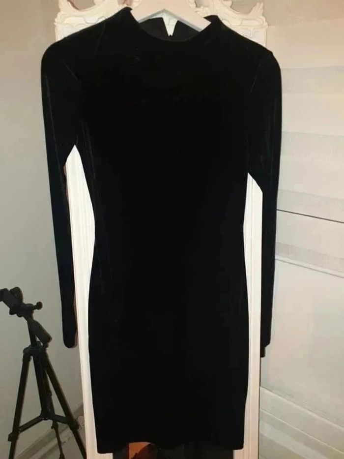 Robe noir velour