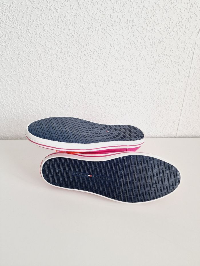 Tommy Hilfiger - Baskets en toile - Rose et orange - 38 - Neuves avec étiquette ! - photo numéro 9