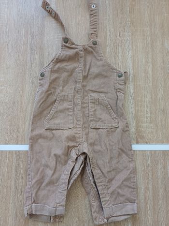 Salopette marron bébé 6 mois