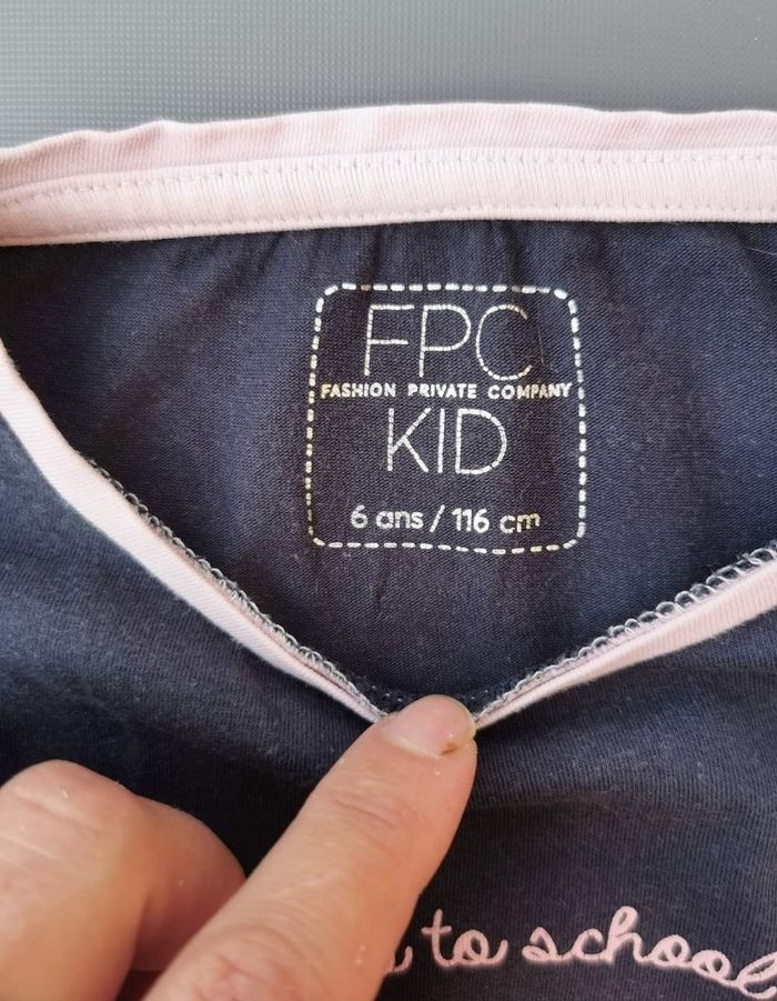 Lot de 2 tee-shirts 6 ans fille FPC Kids - photo numéro 7