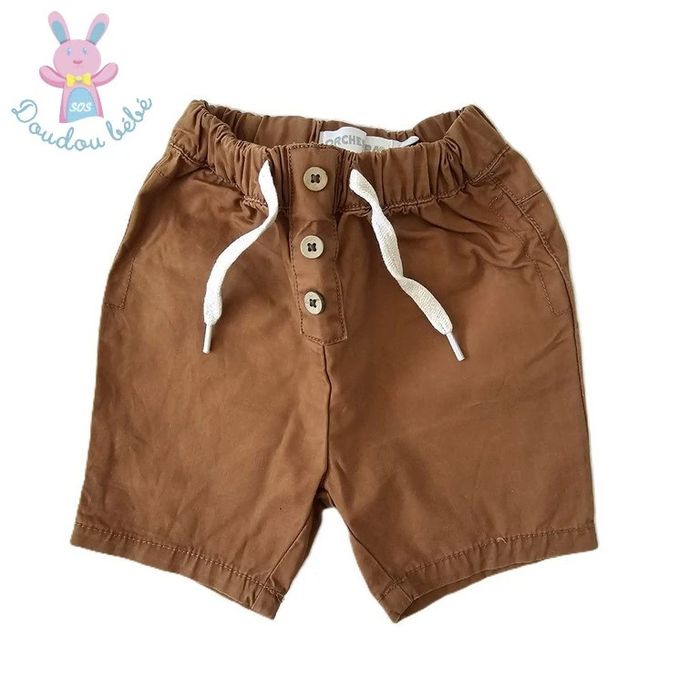 Short marron bébé garçon 3 Mois été Orchestra
