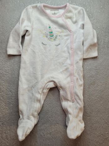 Pyjama velours 3 mois  fille