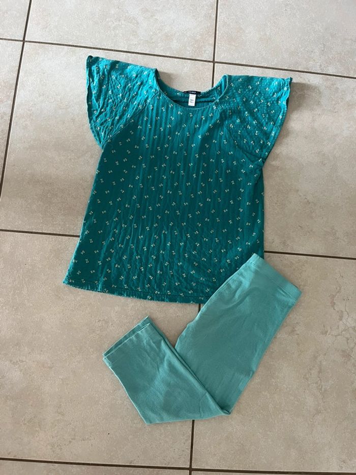 Ensemble haut legging okaidi et kiabi 12 ans