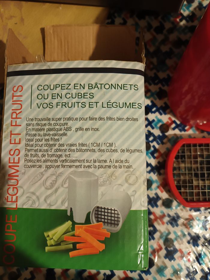 Coupe legumes jamais utiliser - photo numéro 2