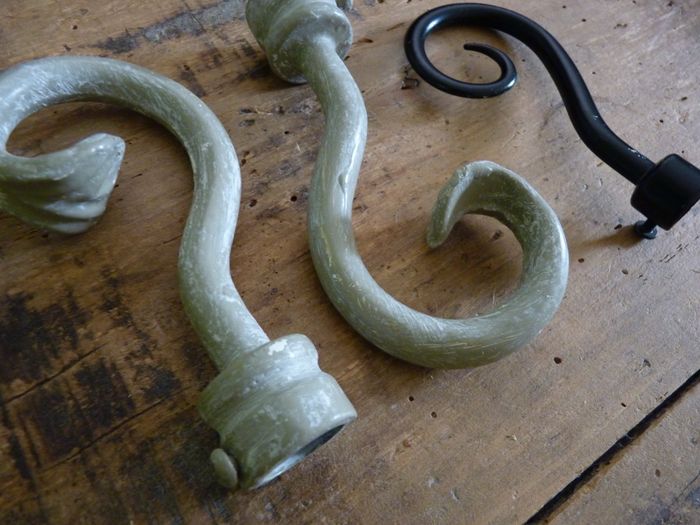 lot embouts tringle à rideaux decoration interieur fenetre maison TBE - photo numéro 3