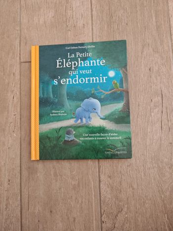 Livre adulte pour enfant "la petite éléphante qui veut s'endormir"