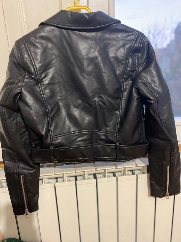 Veste en cuir noir - photo numéro 3