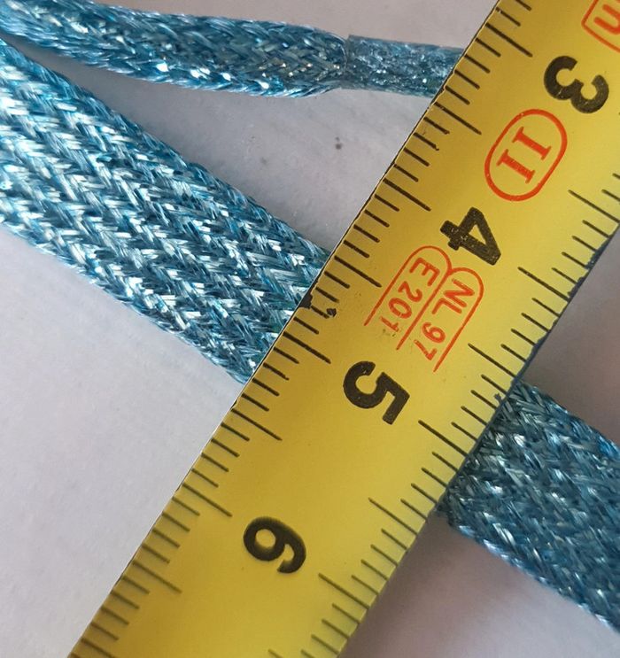 1 paire de lacet bleu pailleté 135 cm - photo numéro 6