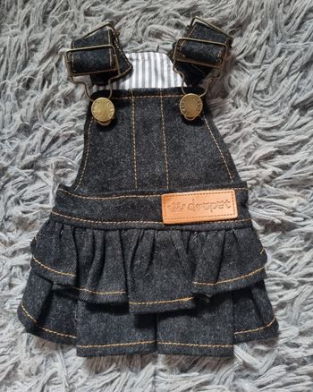 Robe salopette en jean taille XS chien ou chat