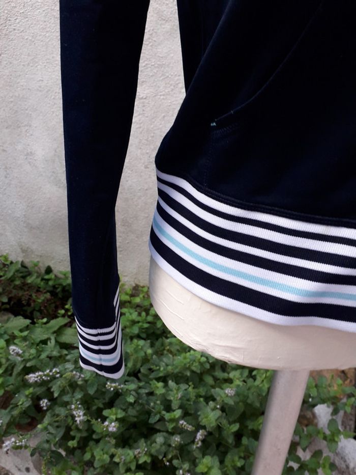 Ensemble survêtement vintage femme bleu marine - photo numéro 3