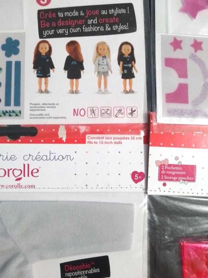 Lot tenue, chaussures et accessoires pour poupée corolle Neuf sous bliste - photo numéro 3